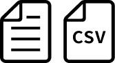 CSVなどのファイルアイコン
